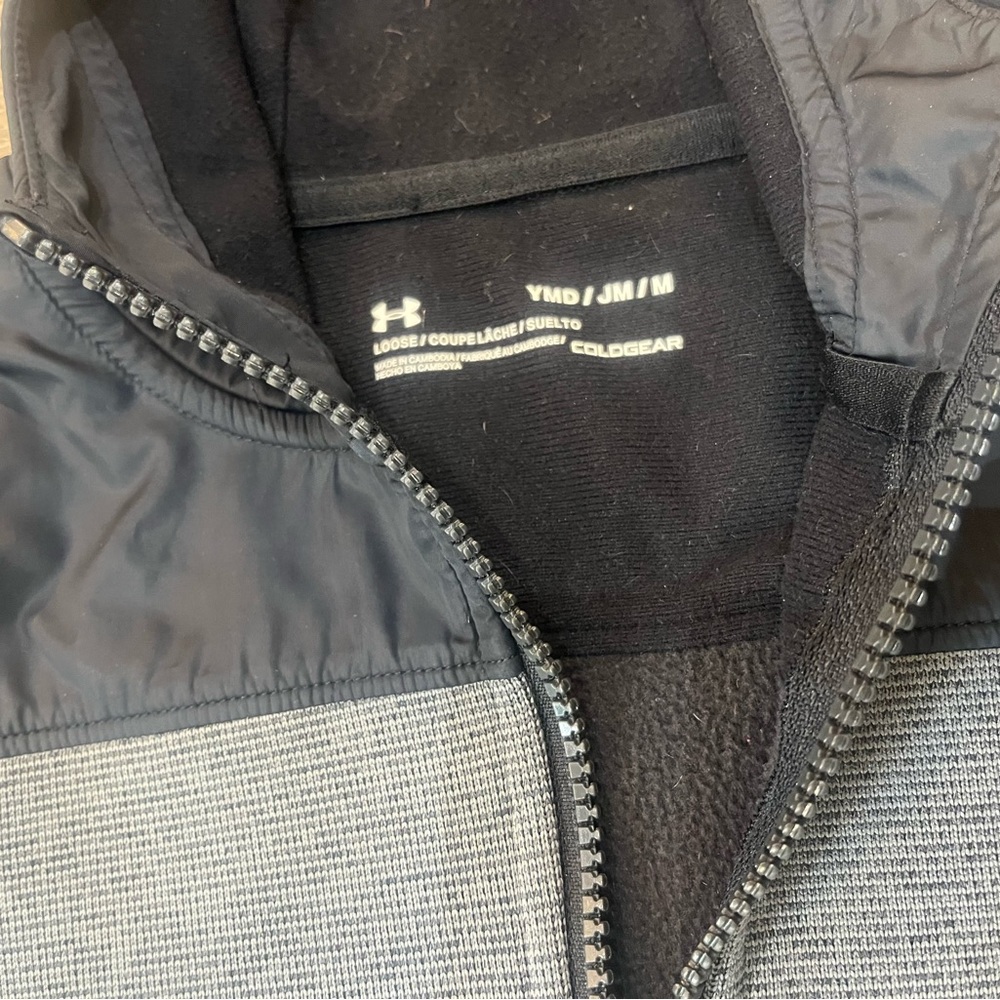 Under Armour Gray and Black Hoodie - Picture 3 of 3